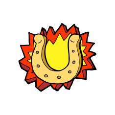 cartoon horseshoe symbol N4