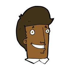 cartoon happy man N359