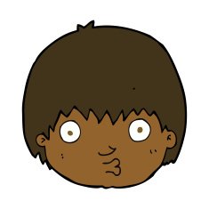 cartoon curious boy N30