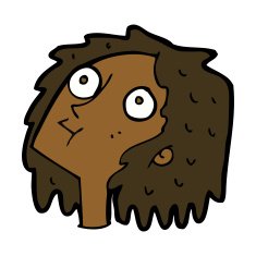 cartoon staring woman N30