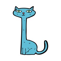 Cartoon Cat N215