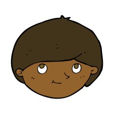 cartoon happy man N361
