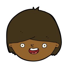 Cartoon Happy Face N43