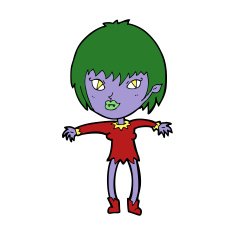 Cartoon Vampire Girl N181