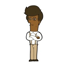 cartoon annoyed man N61