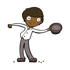 cartoon man tipping hat N7