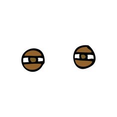 cartoon narrowed eyes N7