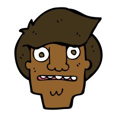 cartoon shocked face N15