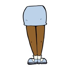 cartoon female legs N34