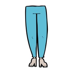 cartoon female legs N35