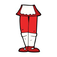 cartoon female legs N36