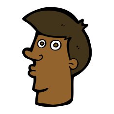 cartoon confused man N53