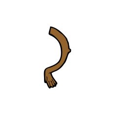 cartoon arm N146