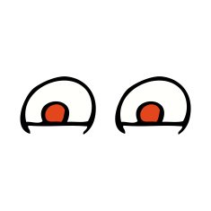 Cartoon Red Eyes N13