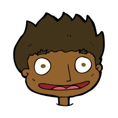 cartoon happy boy N191