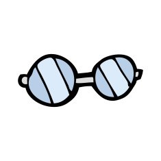 Cartoon Glasses N38
