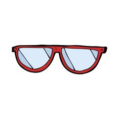 Cartoon Glasses N40