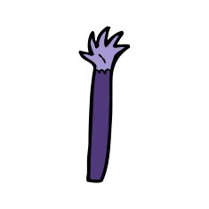 cartoon halloween vampire arm N43