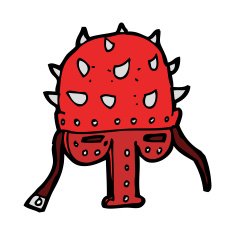 cartoon spiked helmet N8