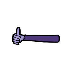 cartoon halloween vampire arm N44