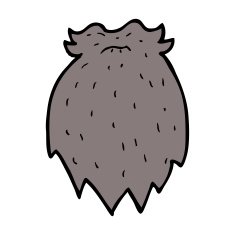 cartoon fake beard N9