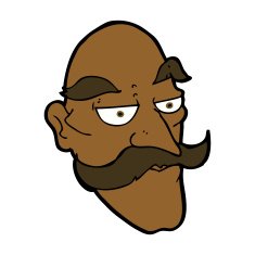 cartoon old man face N8