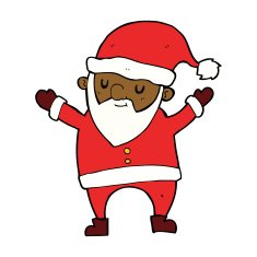 cartoon dancing santa N9