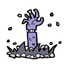 cartoon zombie arm N8