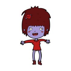 Cartoon Vampire Girl N182