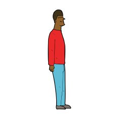 cartoon tall man N8