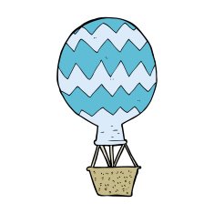 cartoon hot air balloon N13