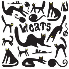 cats doodles