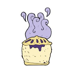 Cartoon Blueberry Pie N6