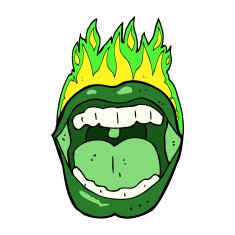 cartoon halloween mouth N14