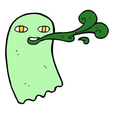 funny cartoon ghost N65