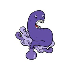 cartoon halloween ghost in bottle N13