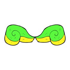 cartoon decorative swirl symbol N8