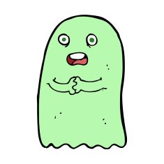 funny cartoon ghost N68
