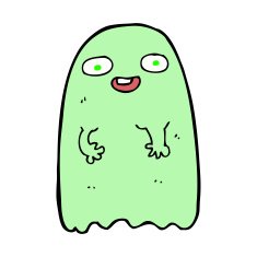 funny cartoon ghost N69