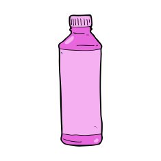 cartoon pink bottle N4