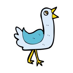 Cartoon Bird N299