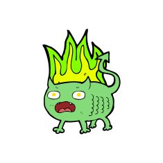 cartoon little imp N30