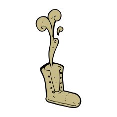 cartoon old boot N13