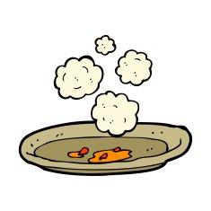 cartoon empty plate N12