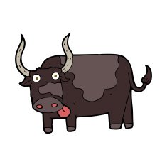 Cartoon Bull N29