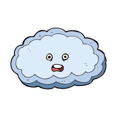 cartoon decorative cloud N24