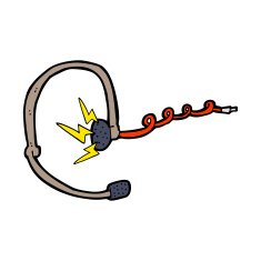cartoon call center headset N8