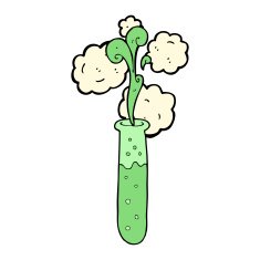 cartoon science test tube N8