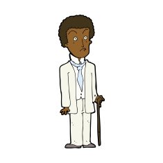 cartoon unhappy gentleman N8