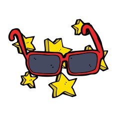 cartoon expensive sunglasses N4